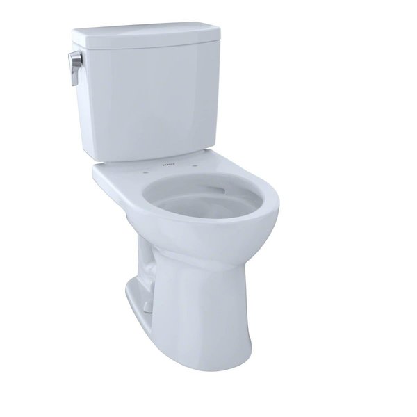 Procomfort CST453CUFG-01 Universal Height Round Front Bowl Tank Toilet, Cotton White PR2586649
